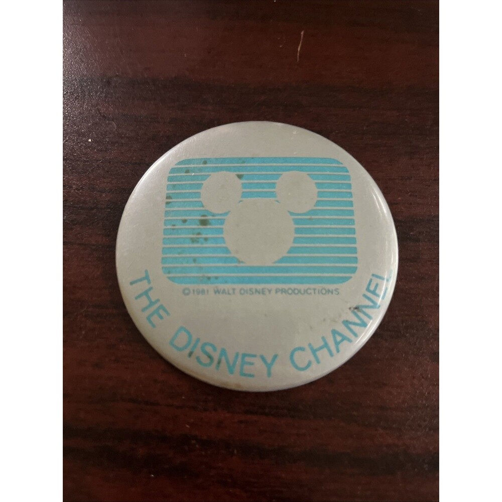 The Disney Channel 1981 Button Pin
